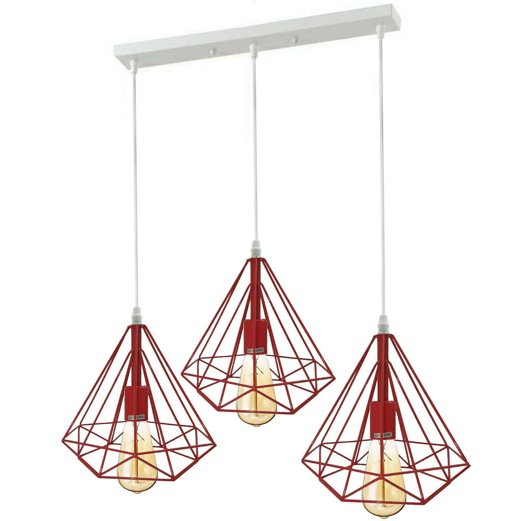 The Kingswood Bar — 3-Head Diamond Cage Pendant