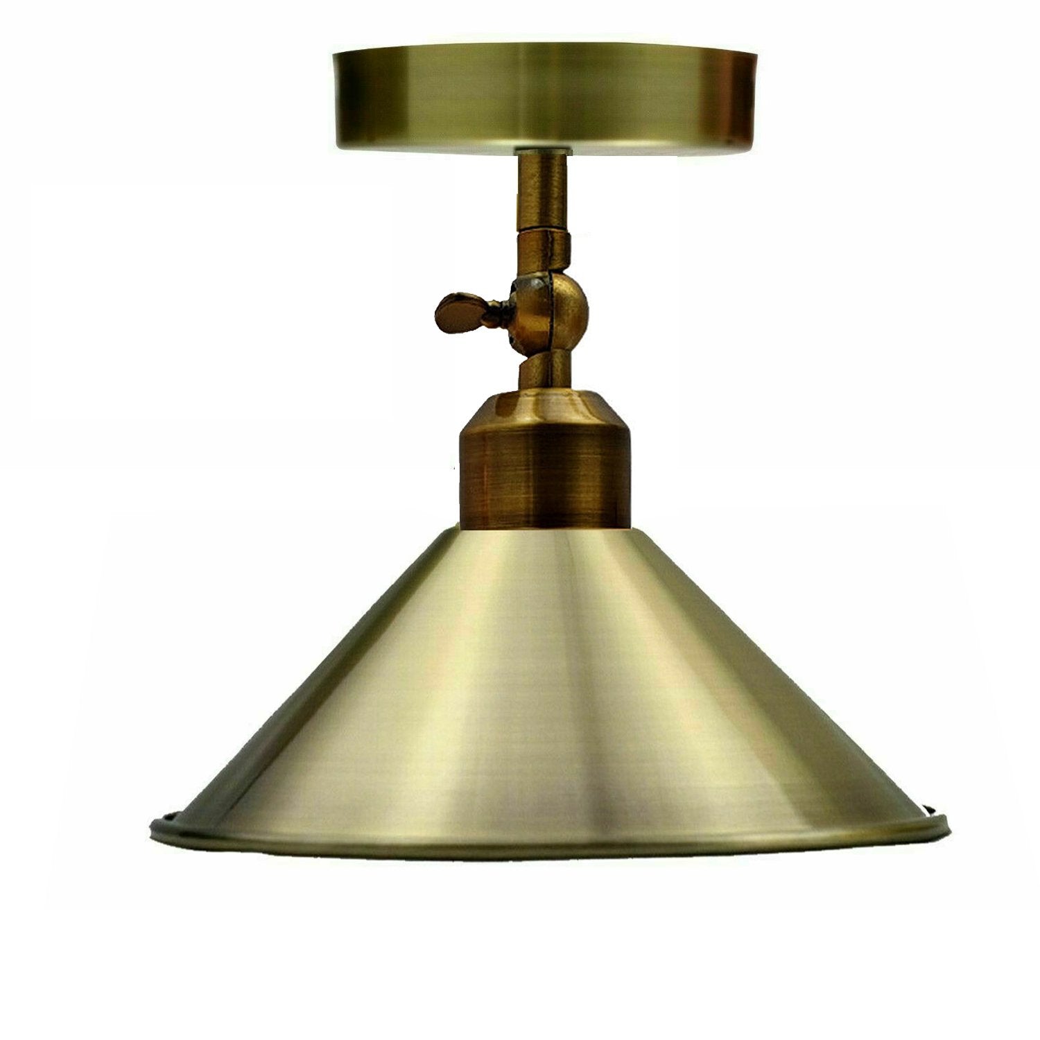 The Netherfield Pendant — Brass Adjustable Cone Ceiling Light