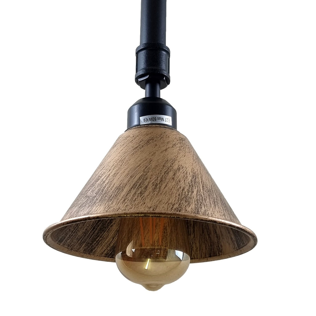 The Torrington Pendant — Brushed Copper Cone Ceiling Light
