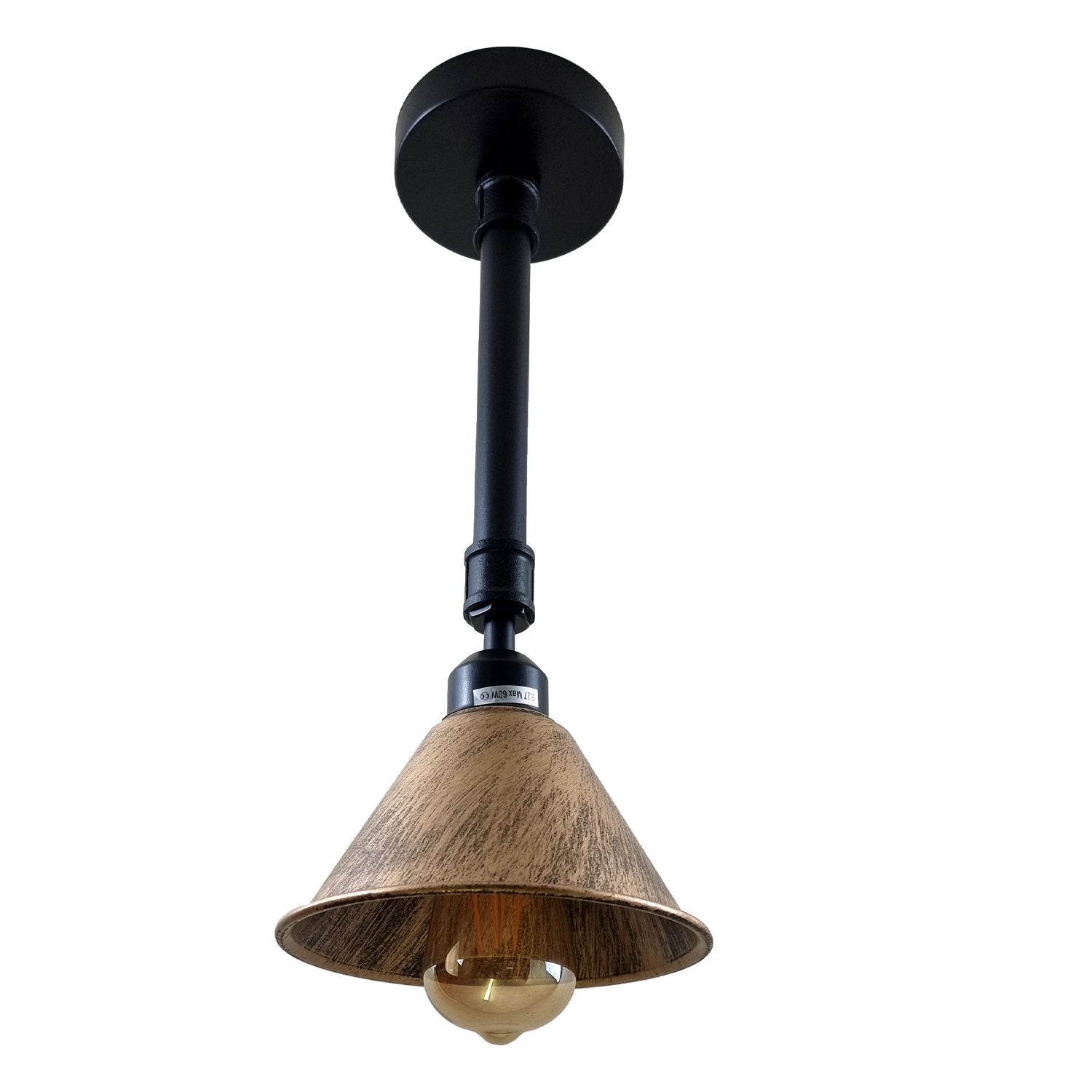 The Torrington Pendant — Brushed Copper Cone Ceiling Light
