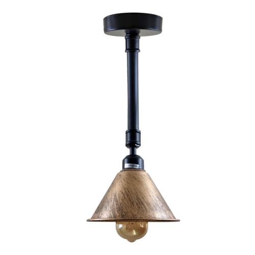 The Torrington Pendant — Brushed Copper Cone Ceiling Light