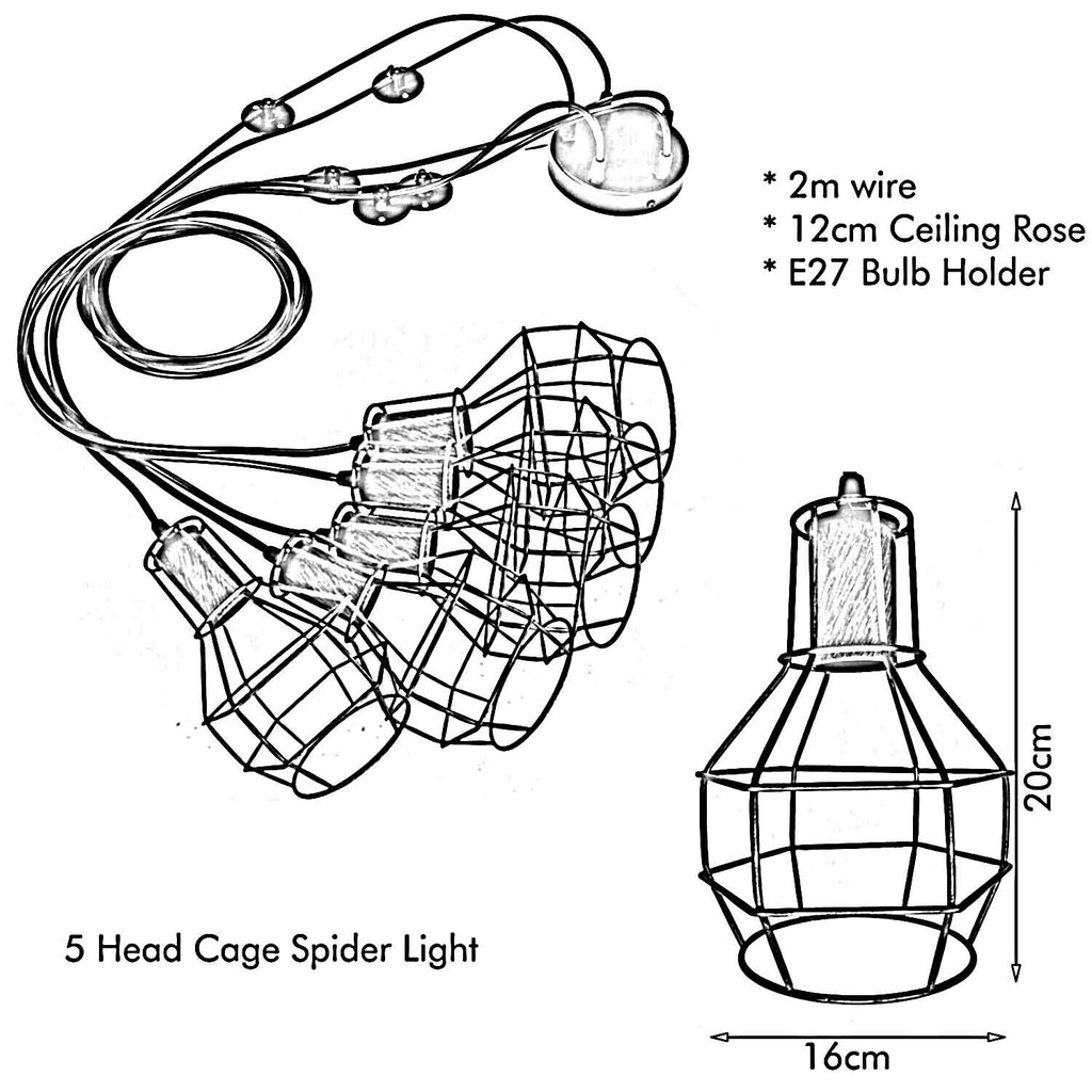 The Emberweb Pendant — 5-Arm Cage Spider