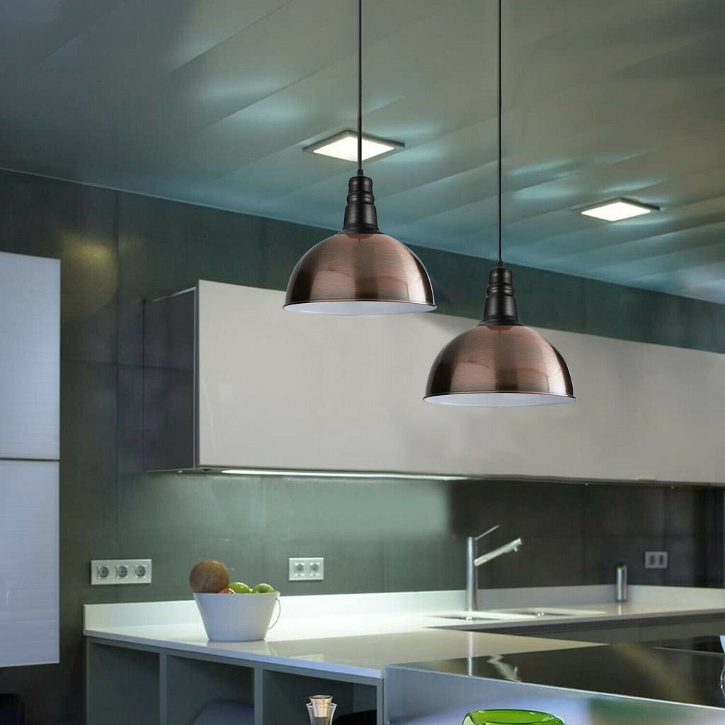 The Brasswick Pendant — Single Copper Dome