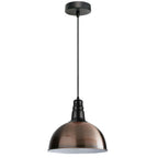 The Brasswick Pendant — Single Copper Dome