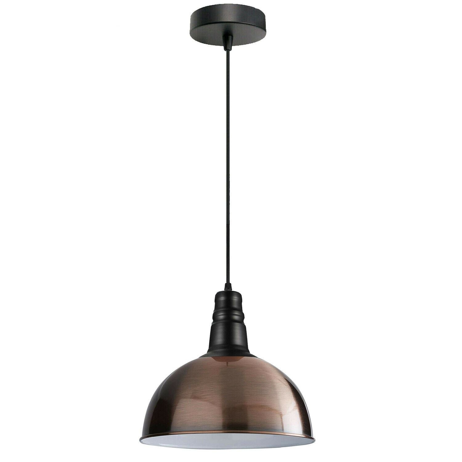 The Brasswick Pendant — Single Copper Dome