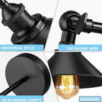 The Griswold Wall Light — Industrial Cone Sconce, 2-Pack