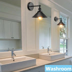 The Griswold Wall Light — Industrial Cone Sconce, 2-Pack