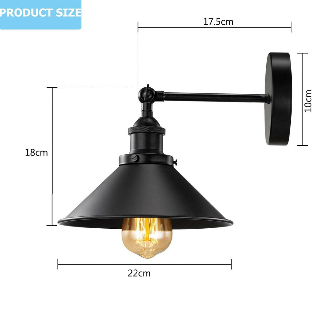 The Griswold Wall Light — Industrial Cone Sconce, 2-Pack