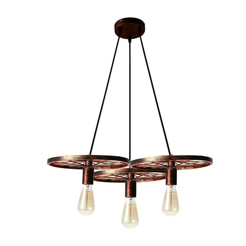 The Sprocket Pendant — 3-Wheel Cluster Chandelier