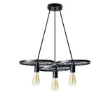 The Sprocket Pendant — 3-Wheel Cluster Chandelier
