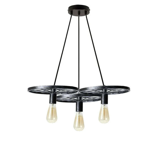 The Sprocket Pendant — 3-Wheel Cluster Chandelier