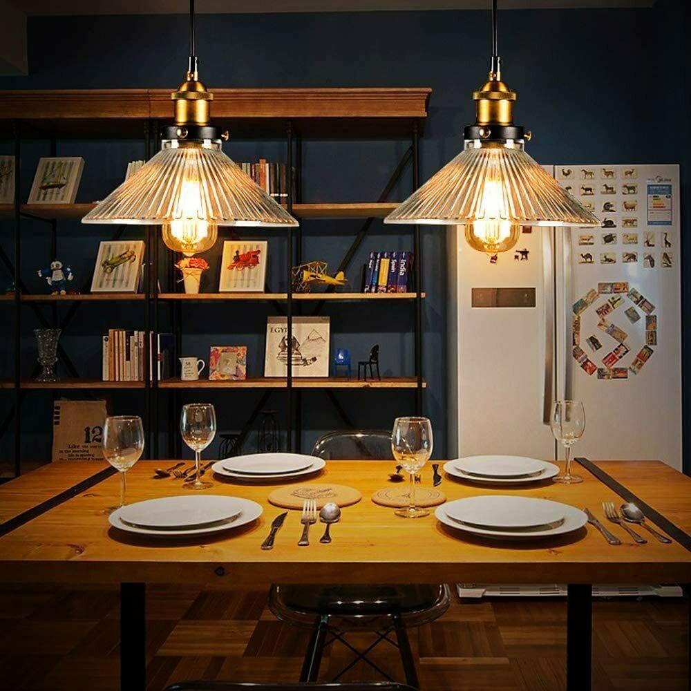 The Winterbourne Pendant — Ribbed Amber Glass Ceiling Light