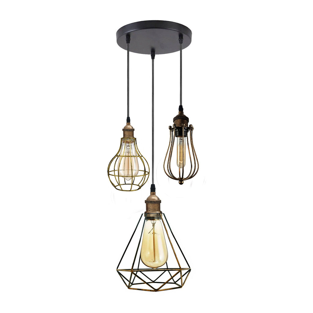 The Trellica Pendant — Triple Cage Cluster