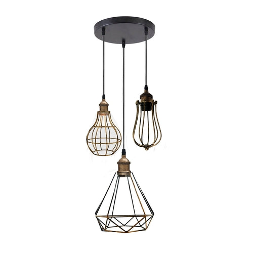 The Trellica Pendant — Triple Cage Cluster