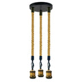 The Ropley Pendant — 3-Head Hemp Rope Light