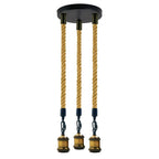 The Ropley Pendant — 3-Head Hemp Rope Light
