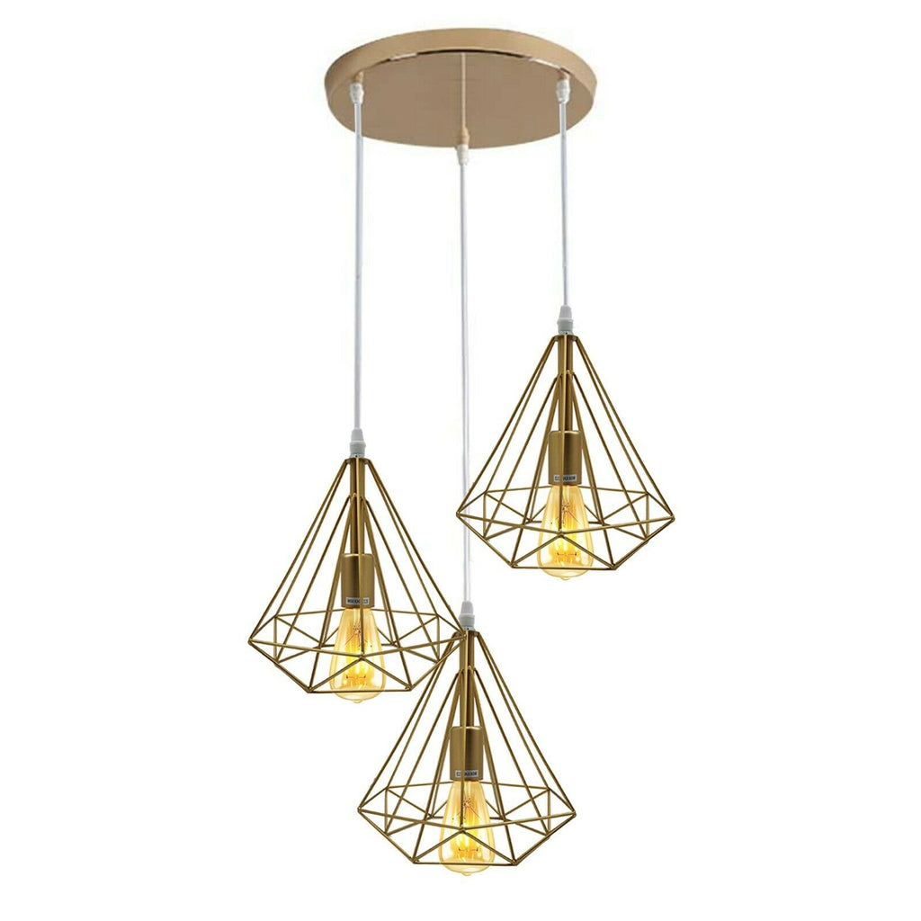 The Celeste Pendant — 3-Light Cluster, Gold