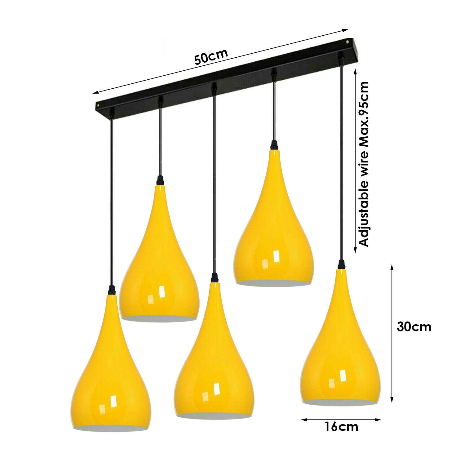 The Amarosa Pendant — 5-Outlet Cluster