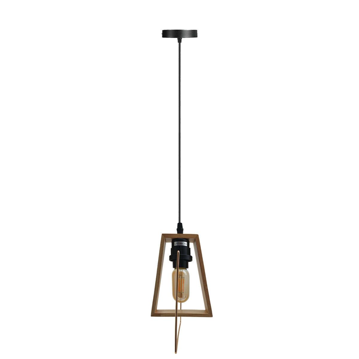 The Timberline Pendant — Wood Frame Single