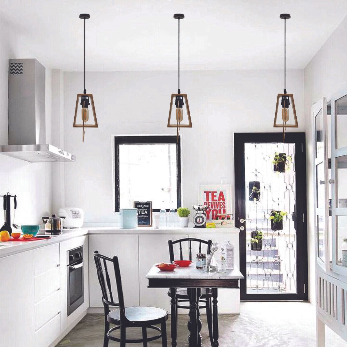 The Timberline Pendant — Wood Frame Single