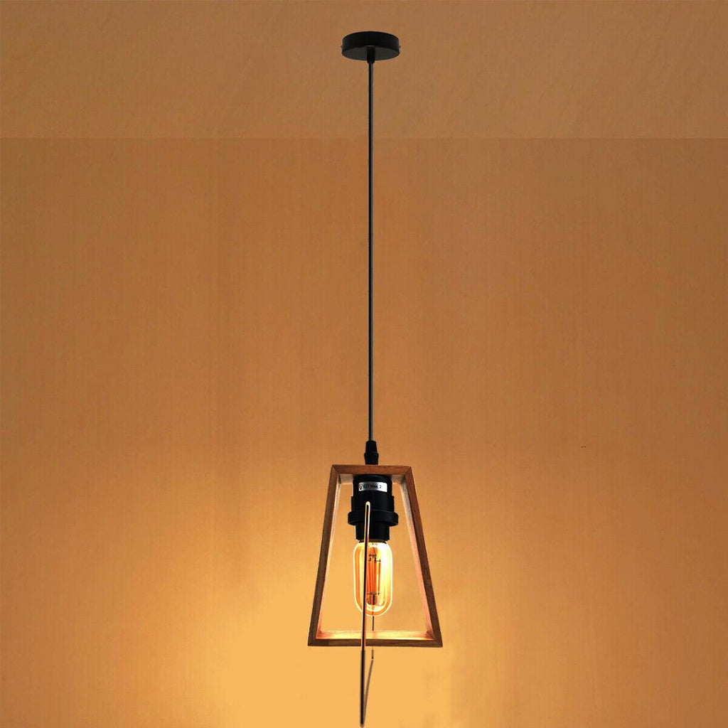 The Timberline Pendant — Wood Frame Single