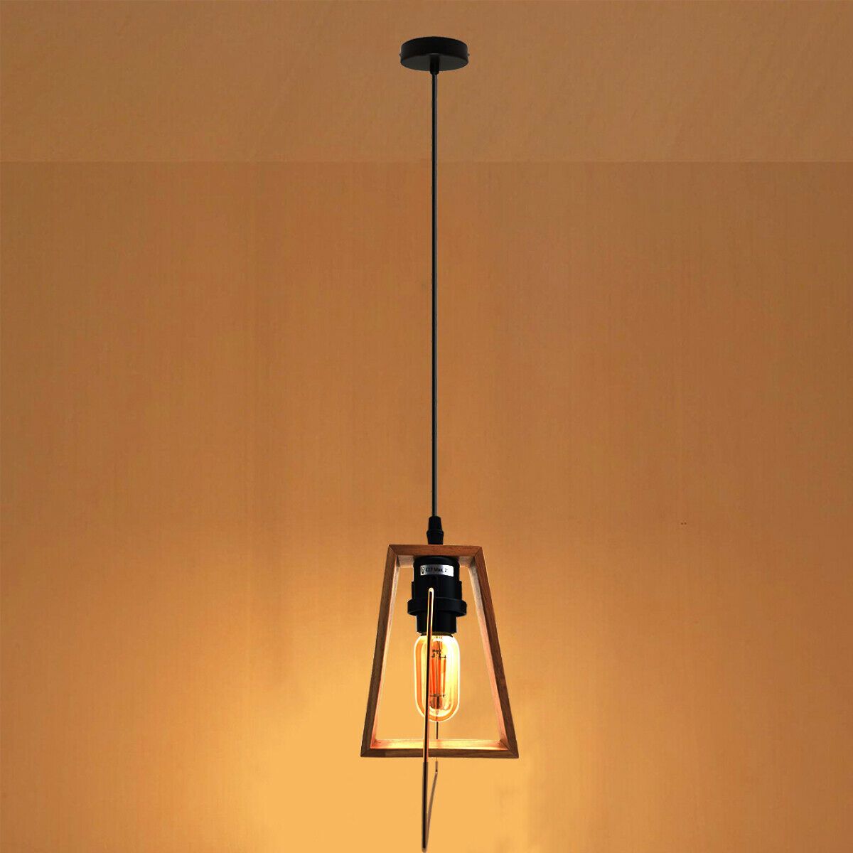 The Timberline Pendant — Wood Frame Single