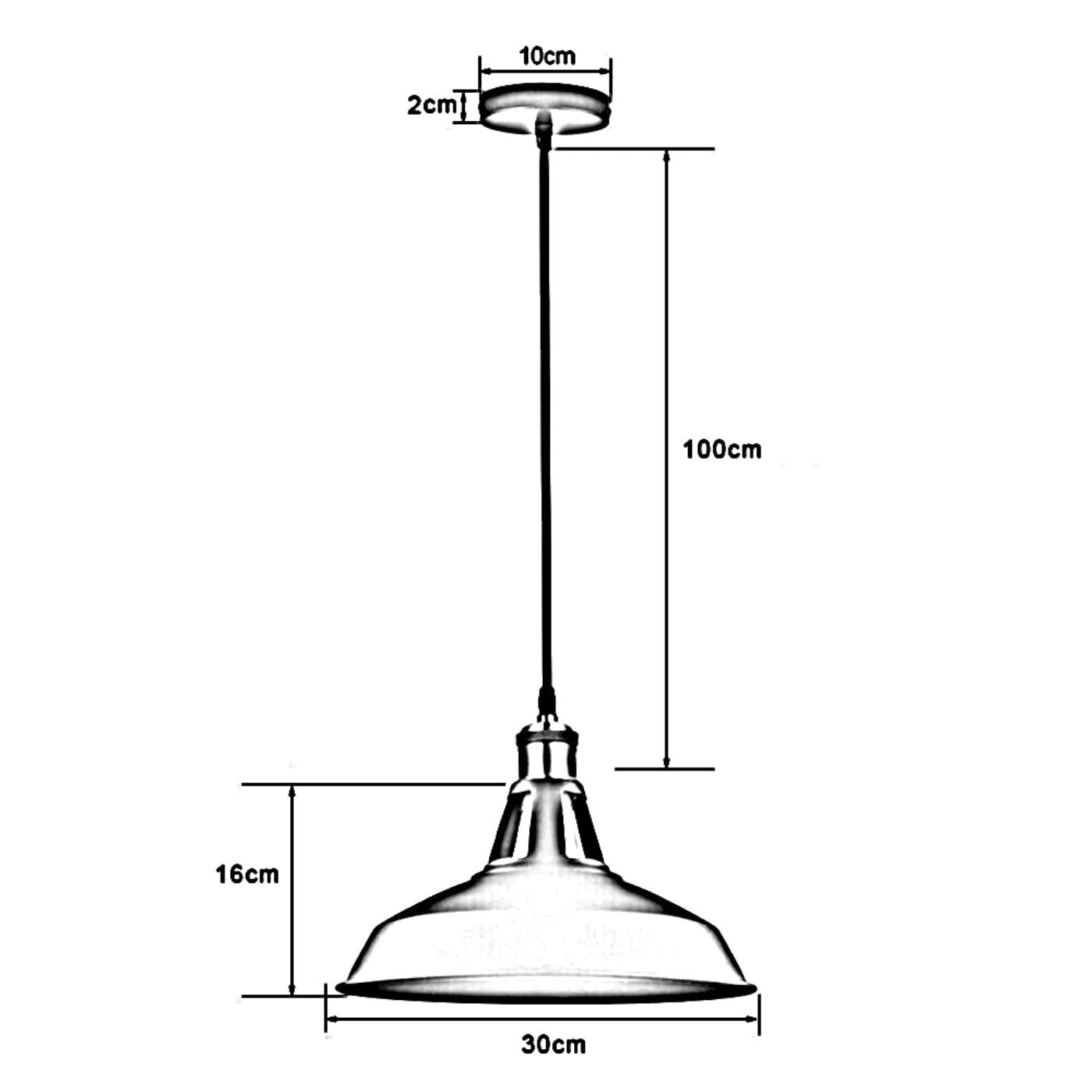 The Smokewell Pendant — Single Grey Dome