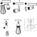 The Flexchrome Pendant — Cage Ceiling Fixture
