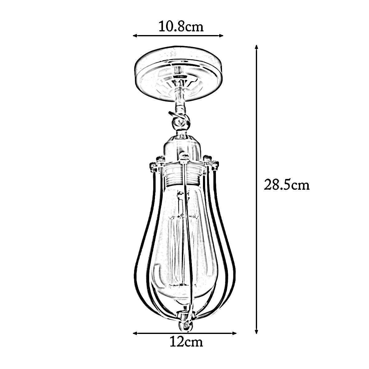 The Flexchrome Pendant — Cage Ceiling Fixture