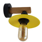 The Wetherby Twin — Yellow Cone Wood Wall Light (2 Pack)