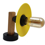 The Wetherby Twin — Yellow Cone Wood Wall Light (2 Pack)