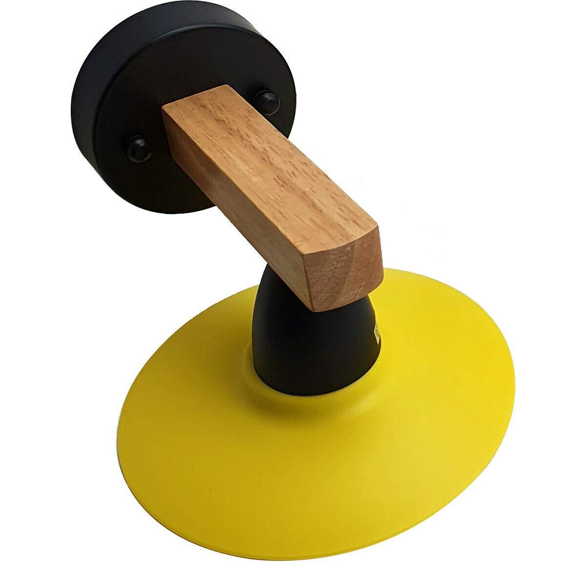 The Wetherby Twin — Yellow Cone Wood Wall Light (2 Pack)
