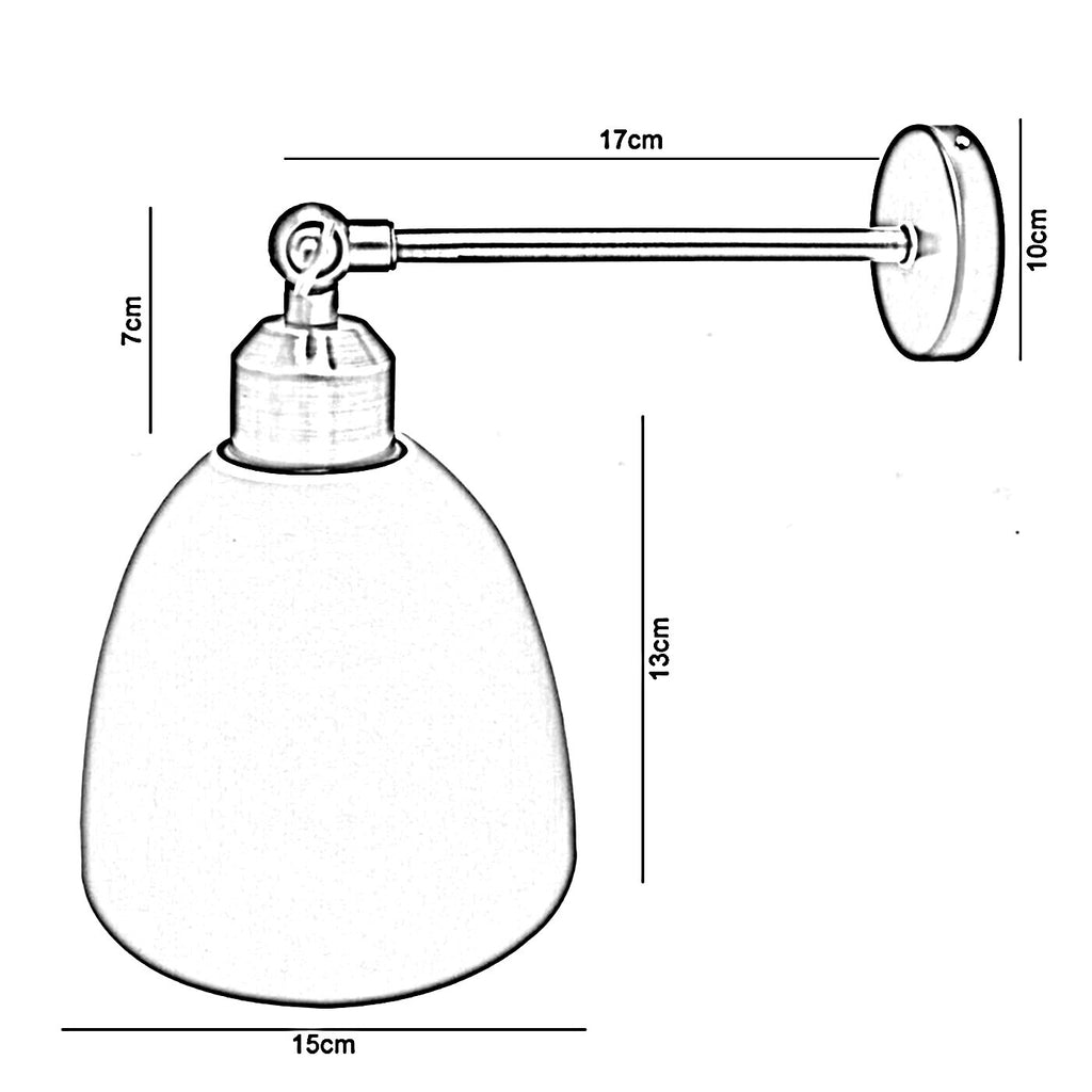 The Blushmore Wall Light — Brass Arm Sconce