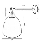 The Blushmore Wall Light — Brass Arm Sconce