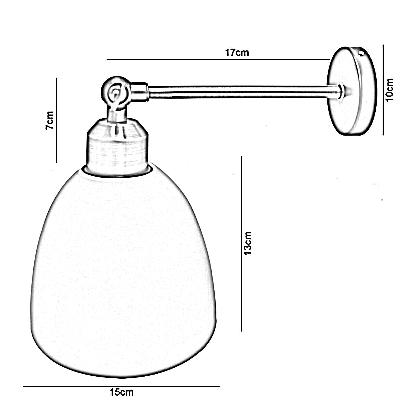 The Blushmore Wall Light — Brass Arm Sconce