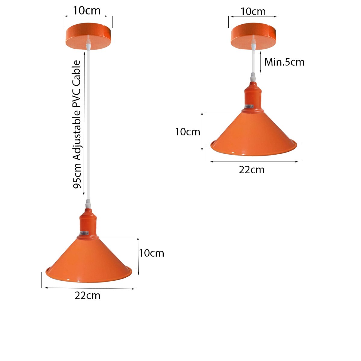 The Marmalade Pendant Light — Painted Metal