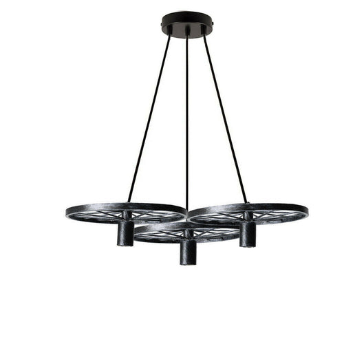 The Sprocket Pendant — 3-Wheel Cluster Chandelier