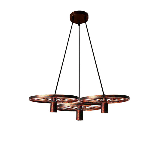 The Sprocket Pendant — 3-Wheel Cluster Chandelier
