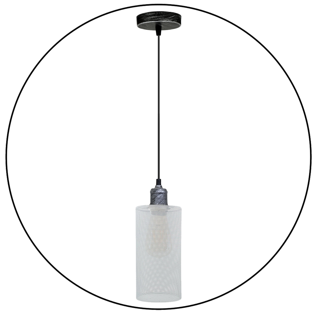 The Foundry Pendant — Industrial Mesh Cage Light