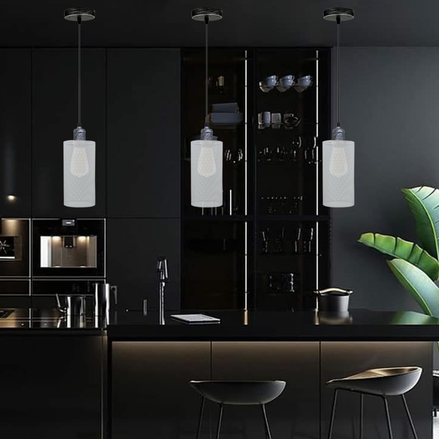 The Foundry Pendant — Industrial Mesh Cage Light