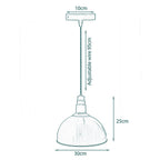 The Brasswick Pendant — Single Copper Dome