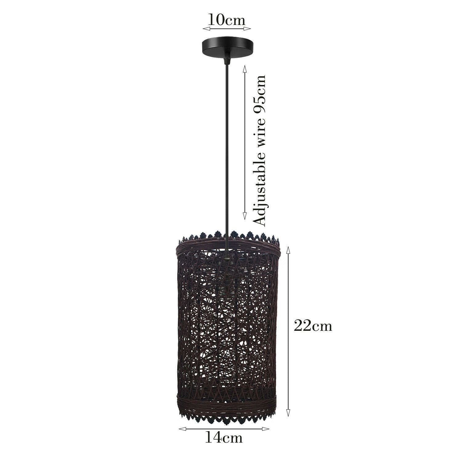 The Solisweave Pendant — Woven Rattan Cylinder Light