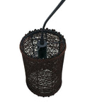 The Solisweave Pendant — Woven Rattan Cylinder Light