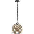 The Sienna Pendant — Woven Natural Fibre Dome Light