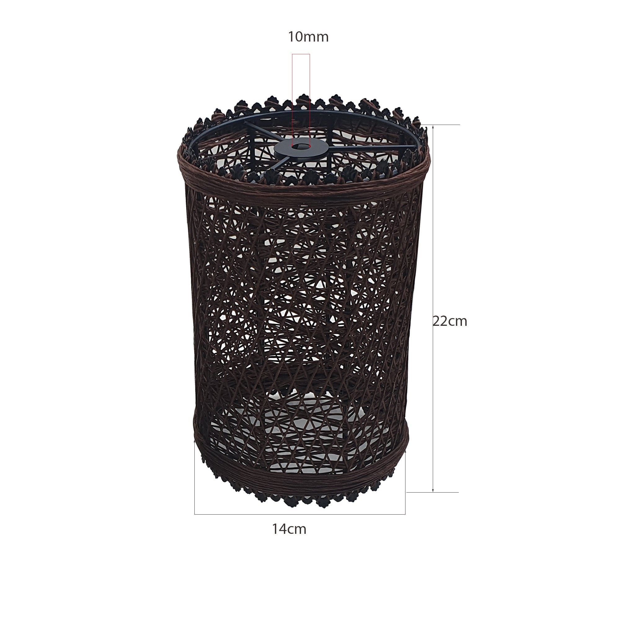 The Solisweave Pendant — Woven Rattan Cylinder Light