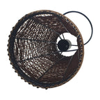 The Solisweave Pendant — Woven Rattan Cylinder Light