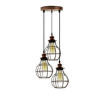 The Marchwood Pendant — 3-Way Teardrop Cage Chandelier