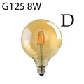 Soho - Amber Glass Globe LED Bulb, G125 E27 Dimmable 8W