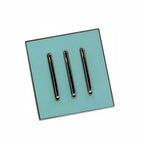 Aurelia – Brushed Chrome 3-Gang Wall Switch