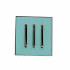 Aurelia – Brushed Chrome 3-Gang Wall Switch